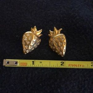 Givenchy strawberry pierced earrings